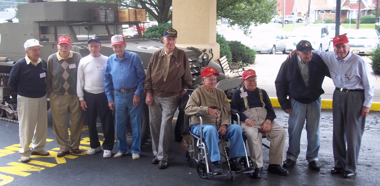 36th veterans outside of hotel.JPG